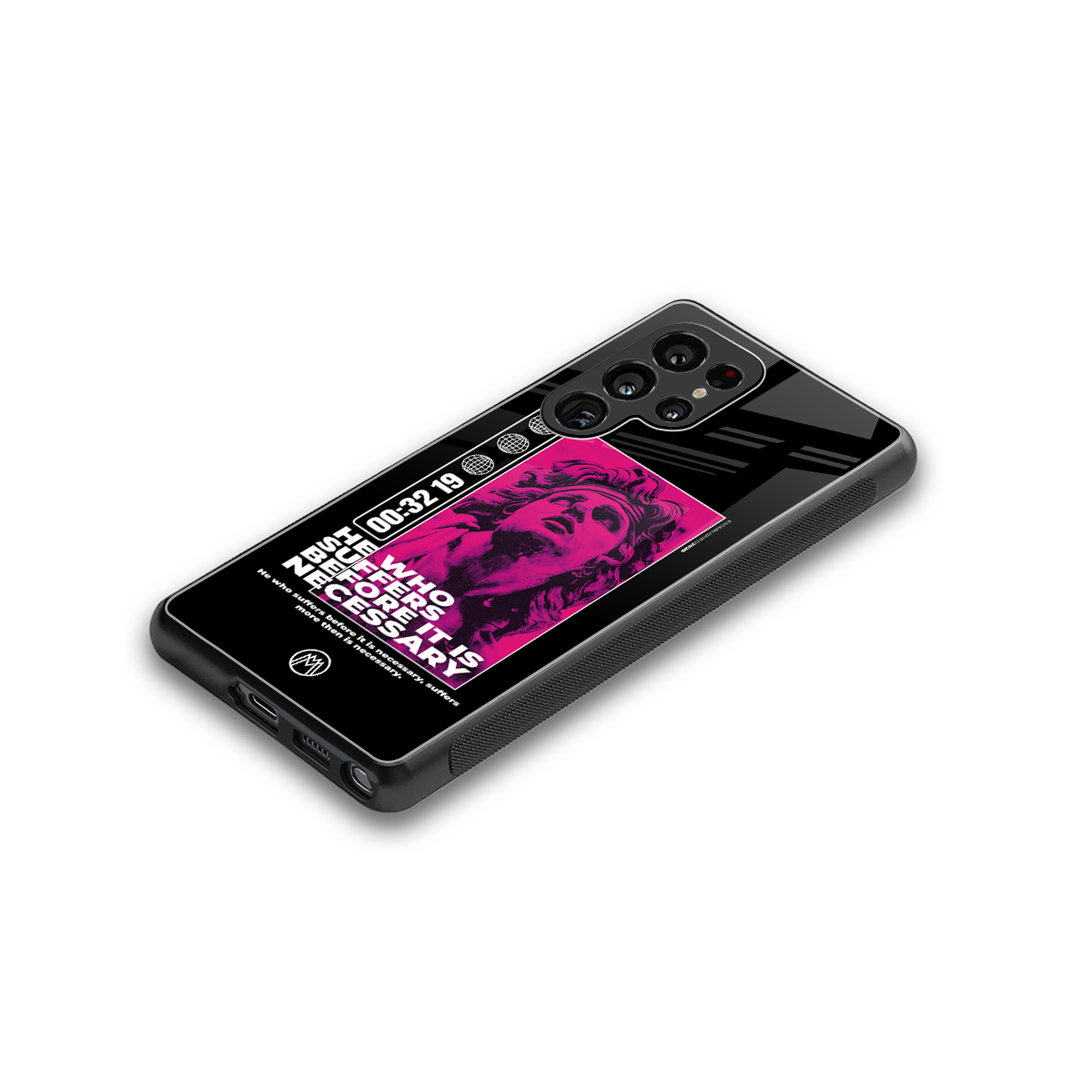 he who suffers back phone cover | glass case for samsung galaxy s25 ultra
