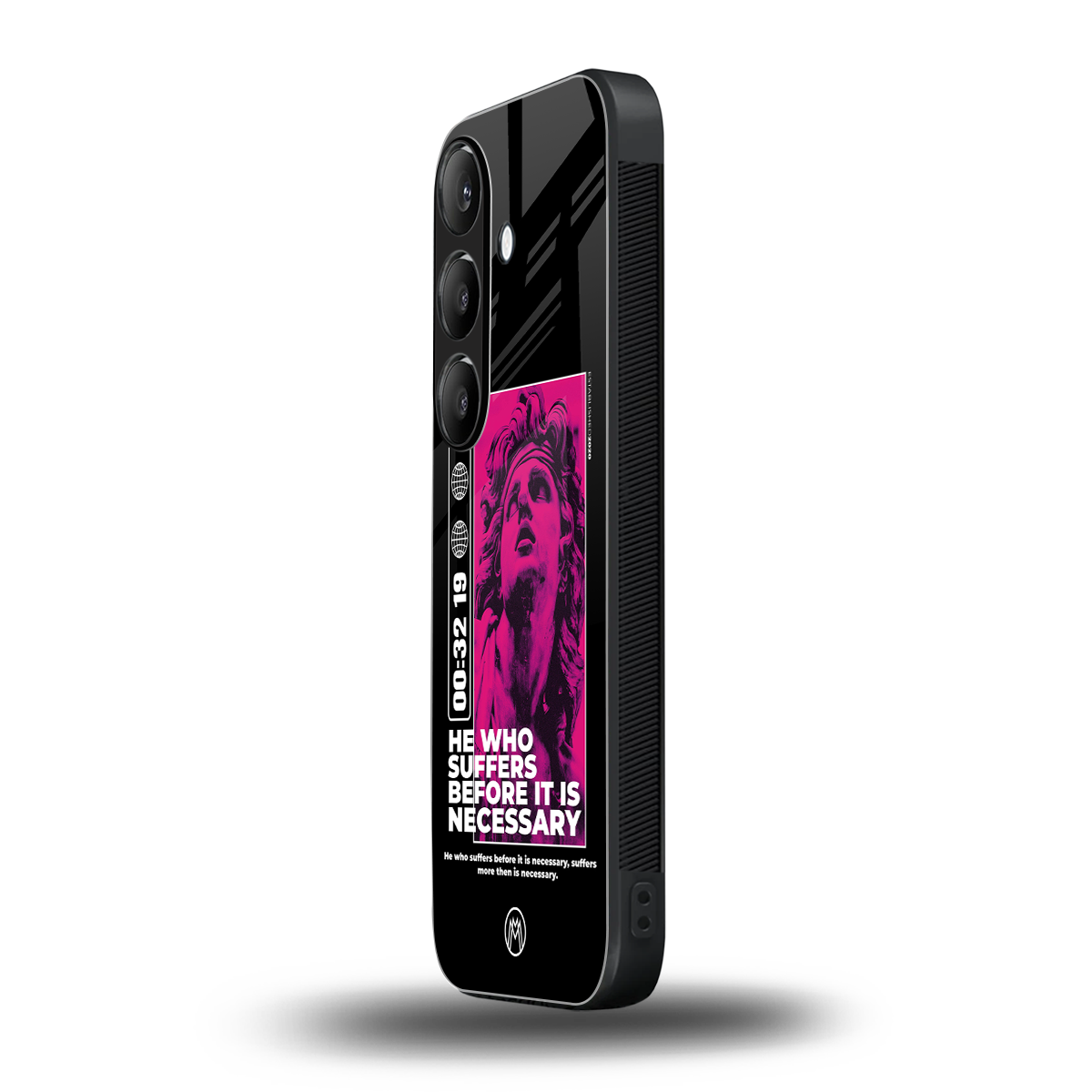 he who suffers back phone cover | glass case for samsung galaxy s25 plus