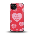 heart breaker club back phone cover | glass case for iphone 13
