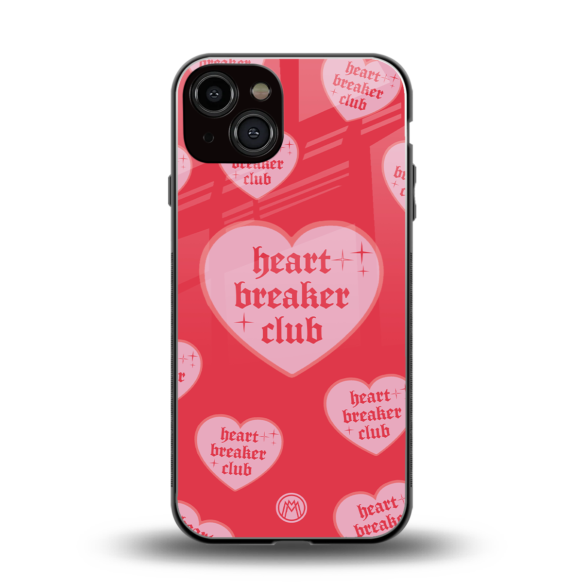 heart breaker club back phone cover | glass case for iphone 13