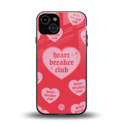 heart breaker club back phone cover | glass case for iphone 13