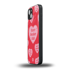 heart breaker club back phone cover | glass case for iphone 15 plus