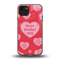 heart breaker club back phone cover | glass case for iphone 15