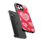heart breaker club back phone cover | glass case for iphone 16 pro max