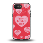 heart breaker club back phone cover | glass case for iphone 16e