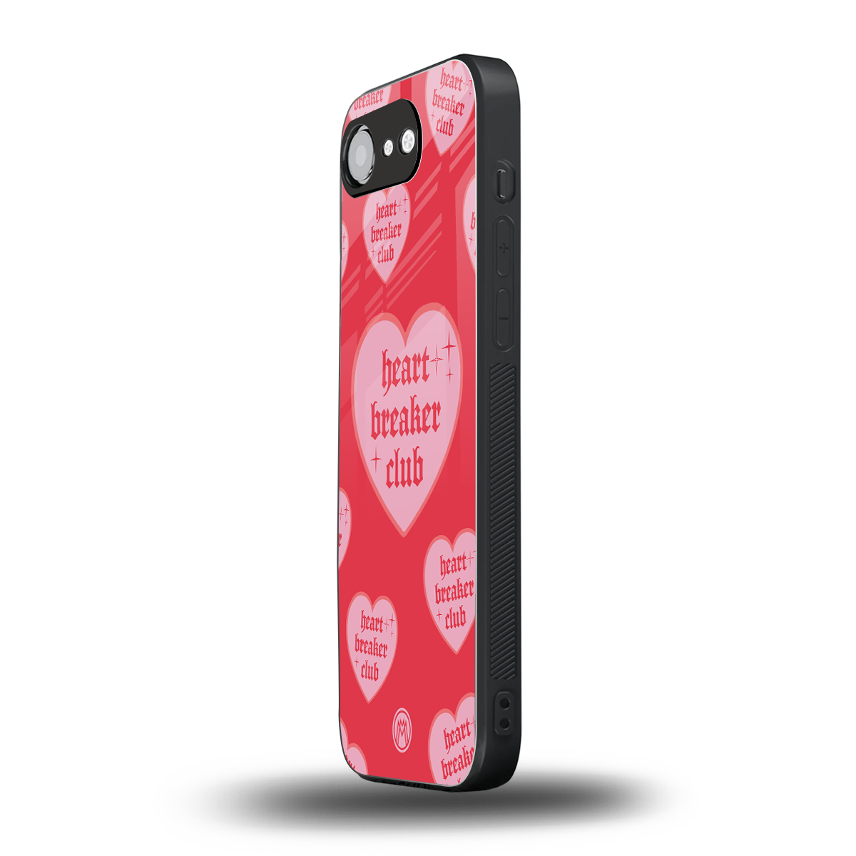heart breaker club back phone cover | glass case for iphone 16e