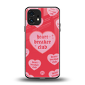 heart breaker club back phone cover | glass case for nothing phone 1