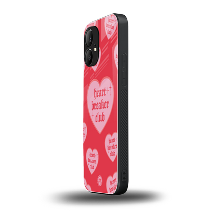 heart breaker club back phone cover | glass case for nothing phone 1