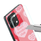 heart breaker club back phone cover | glass case for oneplus nord 3