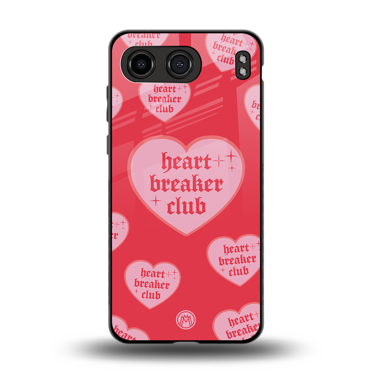 heart breaker club back phone cover | glass case for oneplus nord 4