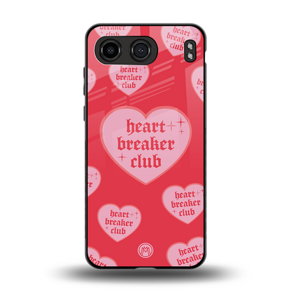 heart breaker club back phone cover | glass case for oneplus nord 4