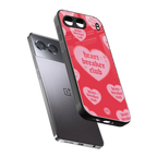 heart breaker club back phone cover | glass case for oneplus nord 4
