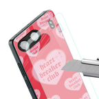 heart breaker club back phone cover | glass case for oneplus nord 4