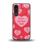 heart breaker club back phone cover | glass case for oneplus nord ce 4 lite
