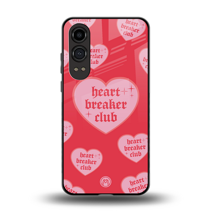 heart breaker club back phone cover | glass case for oneplus nord ce 4 lite