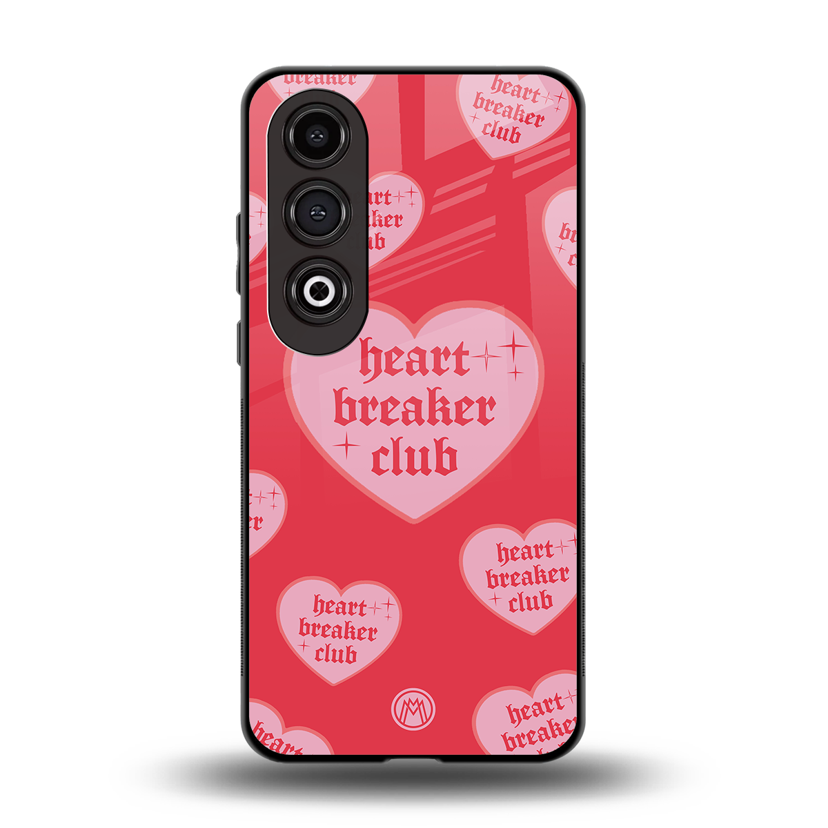 heart breaker club back phone cover | glass case for oneplus nord ce 4