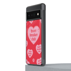 heart breaker club back phone cover | glass case for google pixel 6 pro