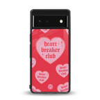 heart breaker club back phone cover | glass case for Google Pixel 6A