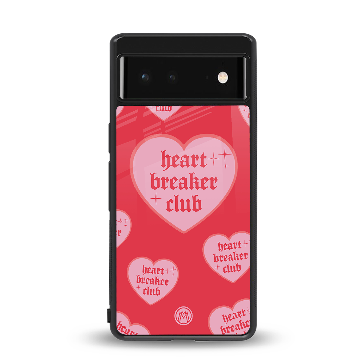 heart breaker club back phone cover | glass case for Google Pixel 6A