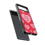 heart breaker club back phone cover | glass case for google pixel 6