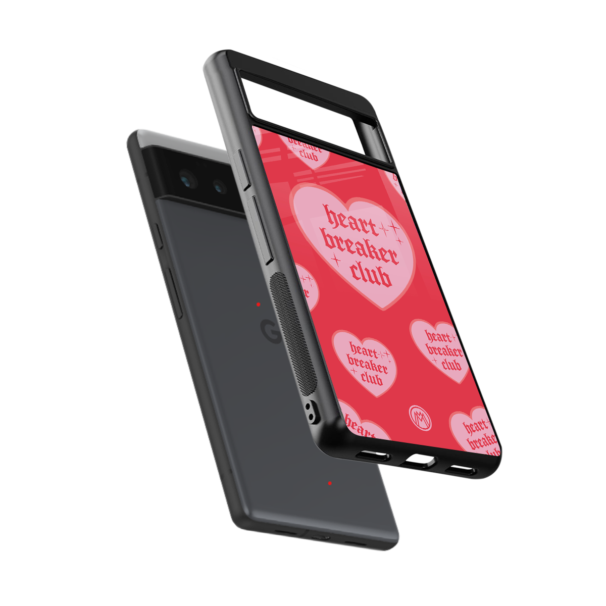 heart breaker club back phone cover | glass case for Google Pixel 6A