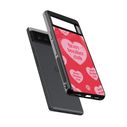 heart breaker club back phone cover | glass case for Google Pixel 6A