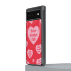 heart breaker club back phone cover | glass case for google pixel 6