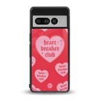 heart breaker club back phone cover | glass case for google pixel 7 pro