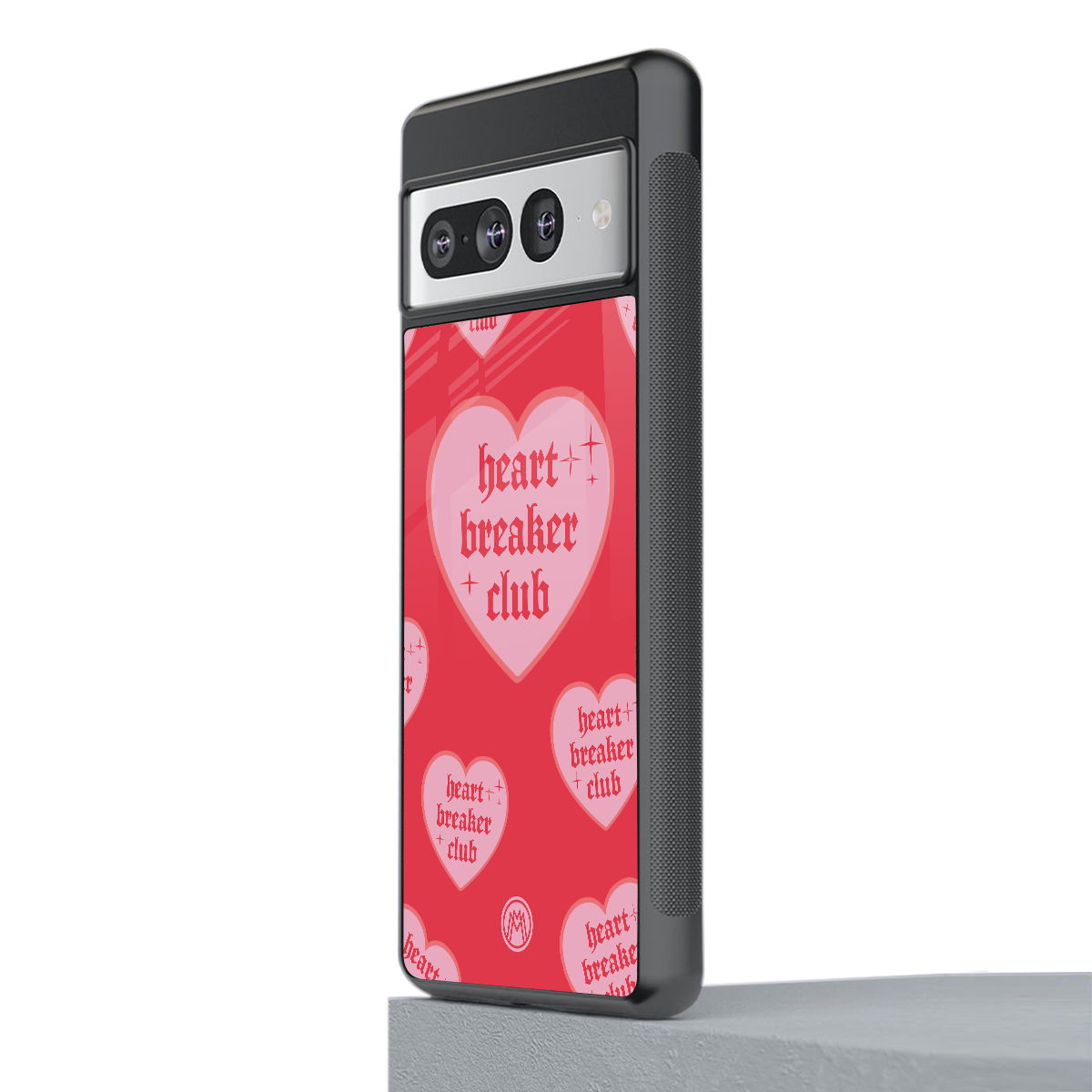 heart breaker club back phone cover | glass case for google pixel 7 pro