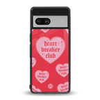 heart breaker club back phone cover | glass case for Google Pixel 7