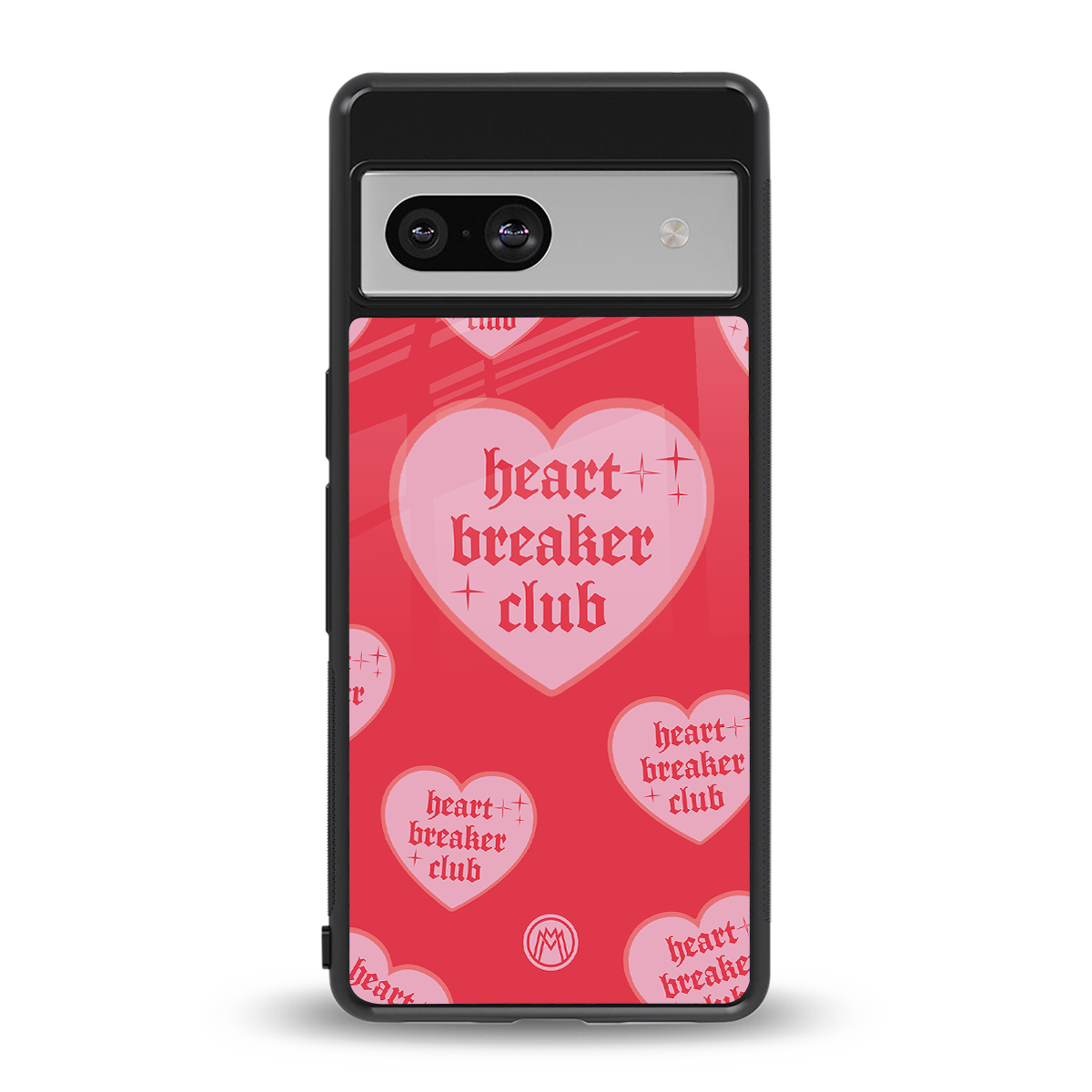 heart breaker club back phone cover | glass case for Google Pixel 7