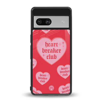 heart breaker club back phone cover | glass case for Google Pixel 7