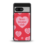 heart breaker club back phone cover | glass case for Google Pixel 8