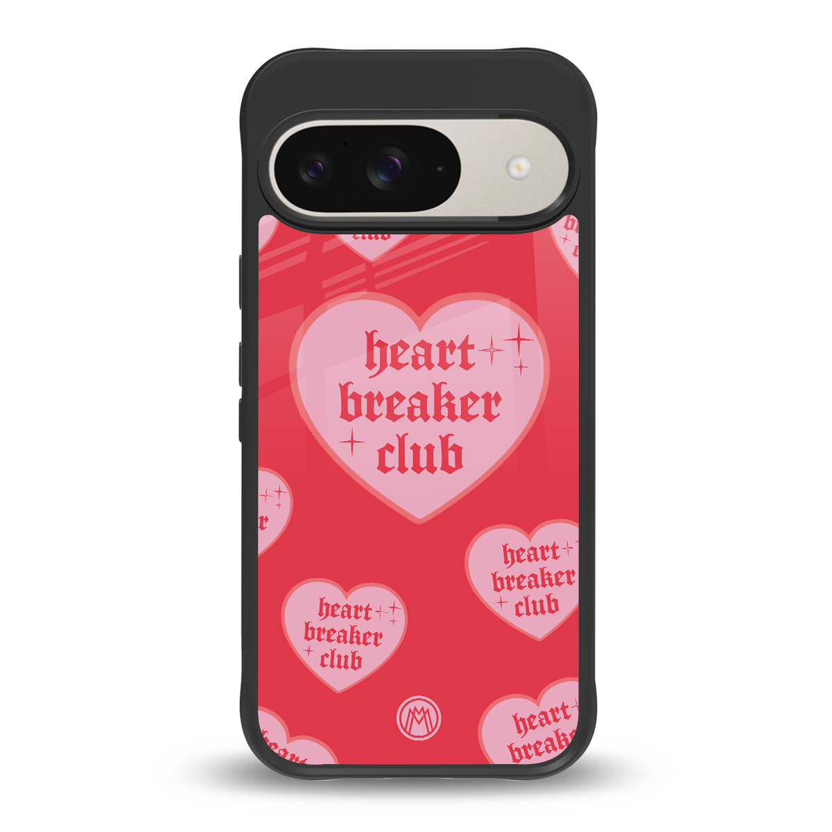 heart breaker club back phone cover | glass case for google pixel 9