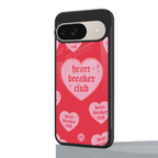 heart breaker club back phone cover | glass case for google pixel 9