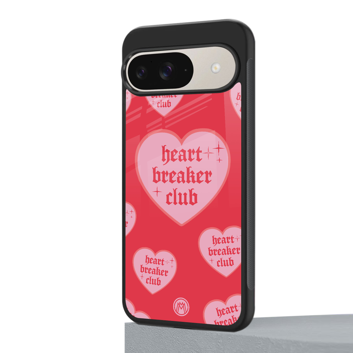 heart breaker club back phone cover | glass case for google pixel 9