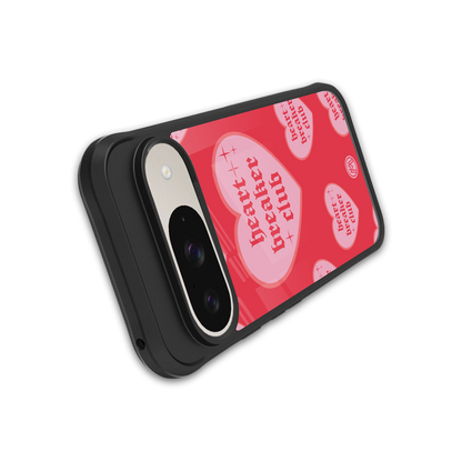 heart breaker club back phone cover | glass case for google pixel 9