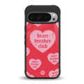heart breaker club back phone cover | glass case for google pixel 9 pro