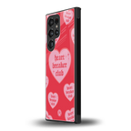 heart breaker club back phone cover | glass case for samsung galaxy s23 ultra
