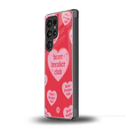 heart breaker club back phone cover | glass case for samsung galaxy s25 ultra