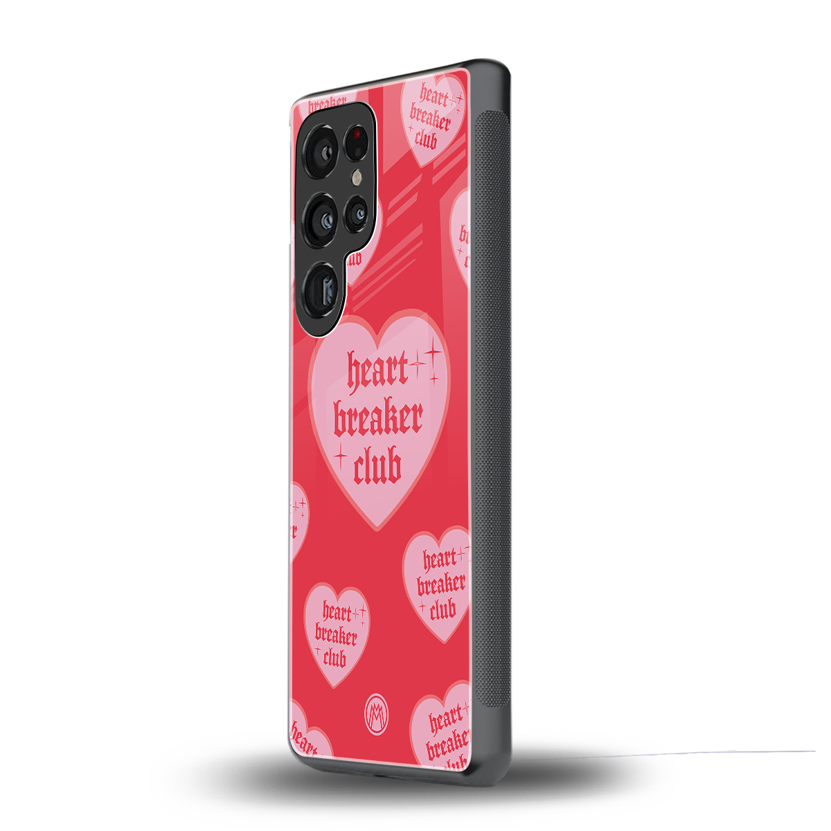heart breaker club back phone cover | glass case for samsung galaxy s25 ultra