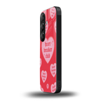 heart breaker club back phone cover | glass case for samsung galaxy s24 fe