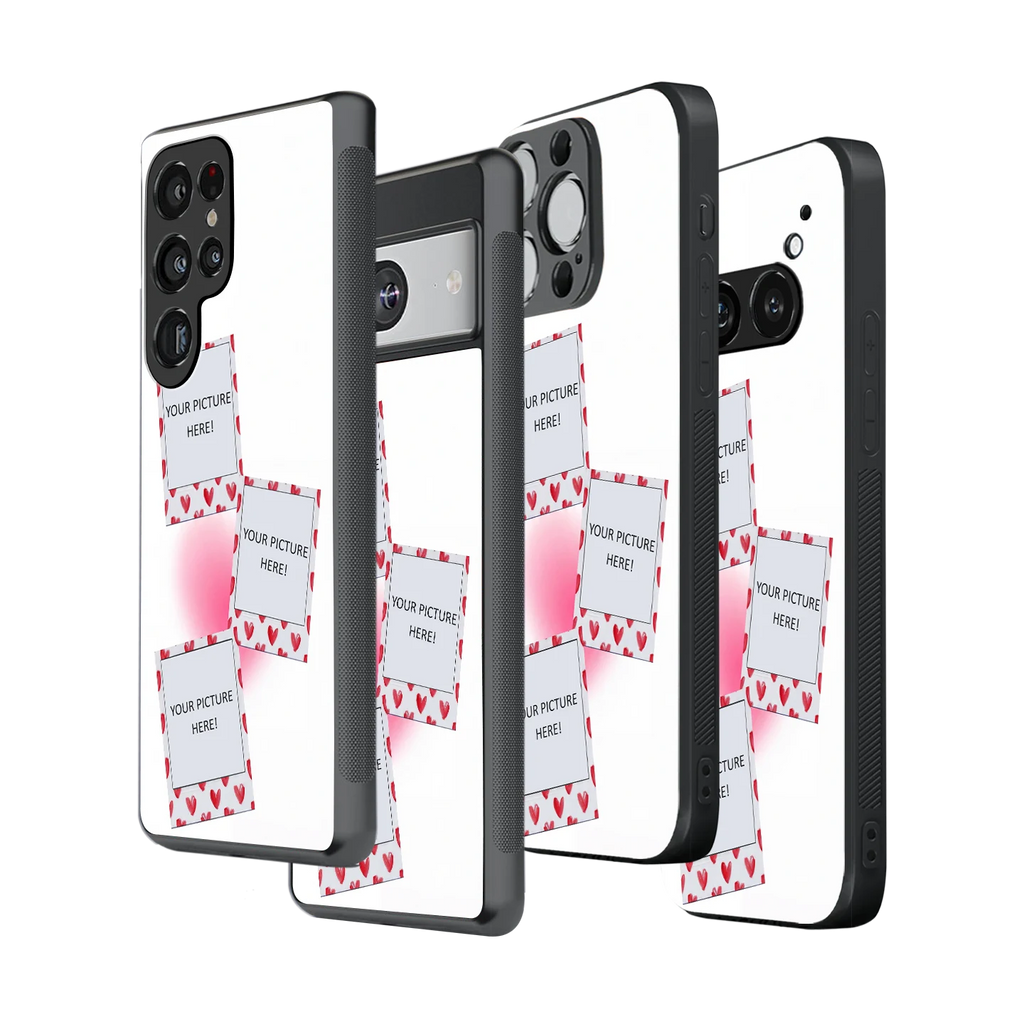 Polaroid Personalised Glass Phone Case