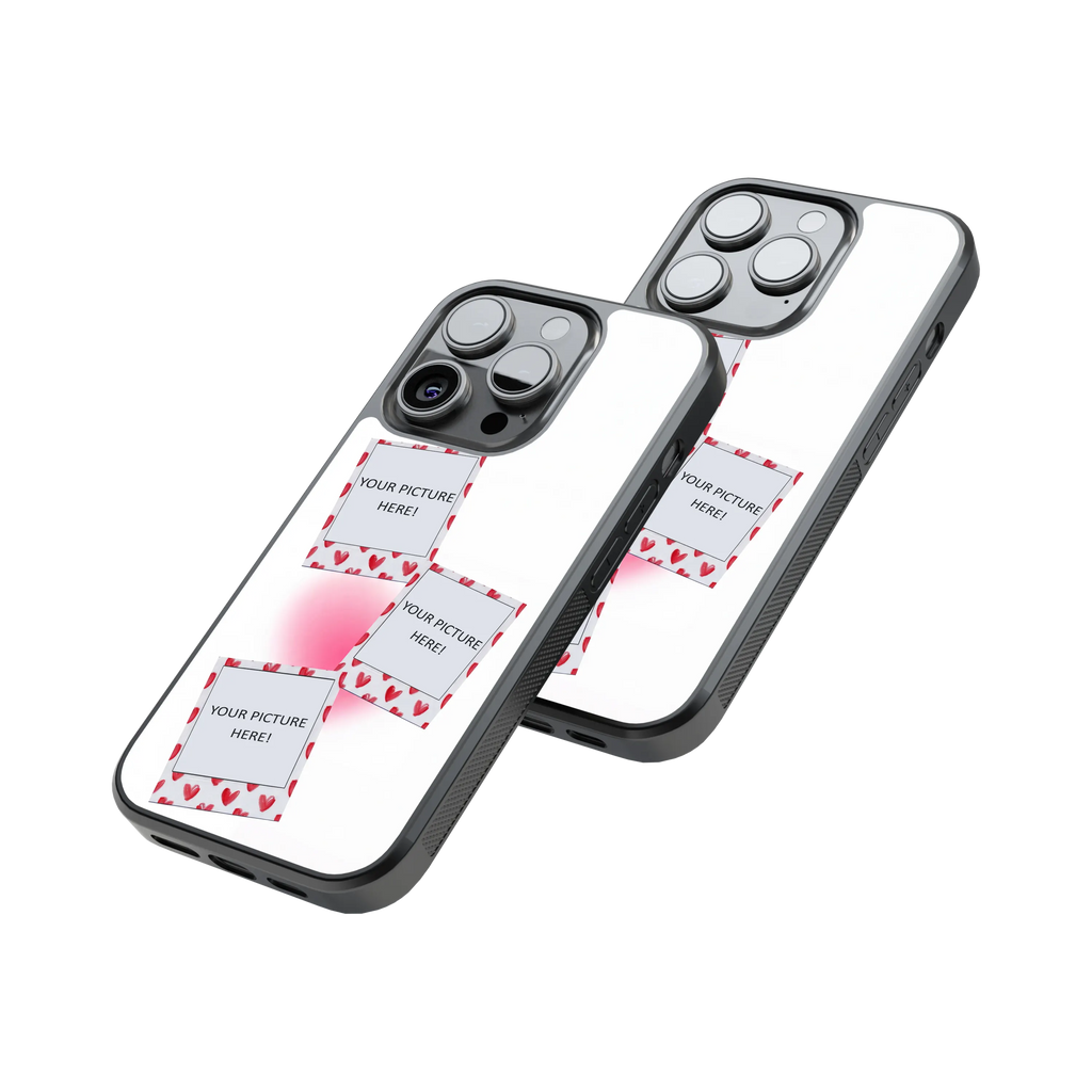 Polaroid Personalised Glass Phone Case