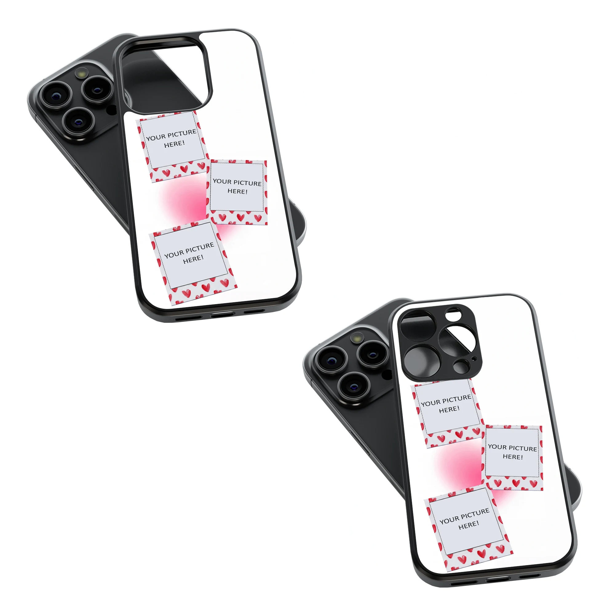 Polaroid Personalised Glass Phone Case