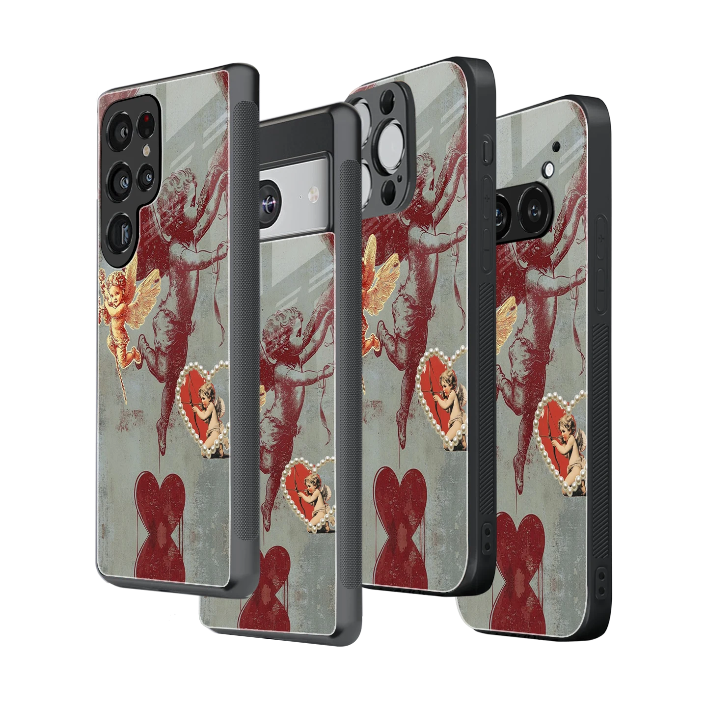 Stylish Glass Back Case for All Smartphones iPhone, Samsung, OnePlus, Pixel, Redmi, Oppo, Vivo, Motorola