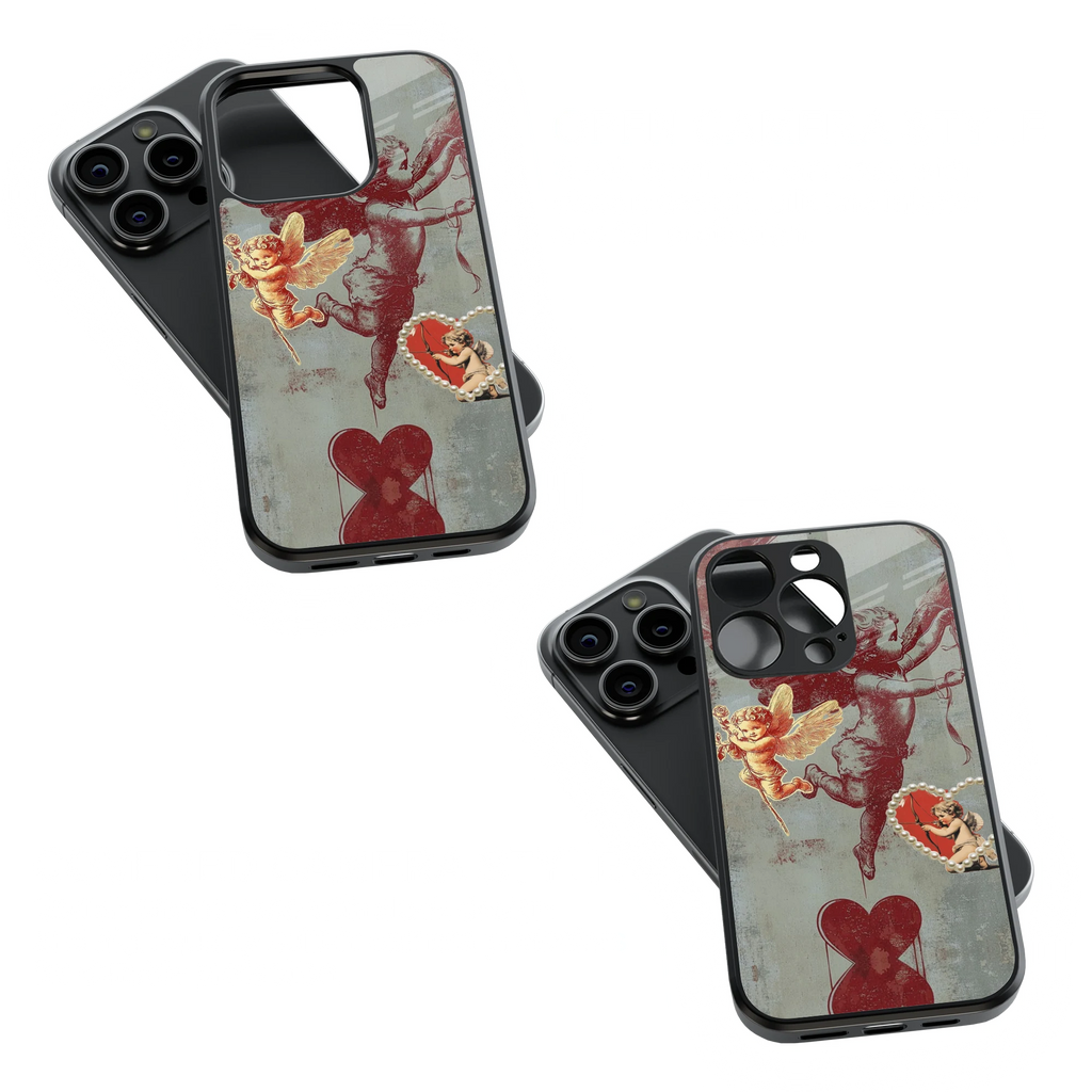 Trendy Glass Back Mobile Case for iPhone, Samsung, Redmi, OnePlus, Google Pixel, Motorola