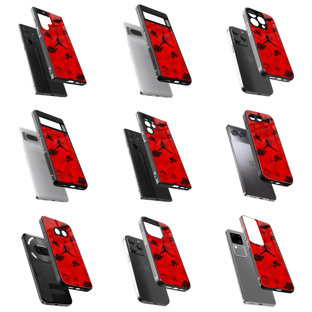 Durable Glass Back Mobile Case for iPhone, Samsung, OnePlus, Google Pixel, Redmi, Vivo, Oppo