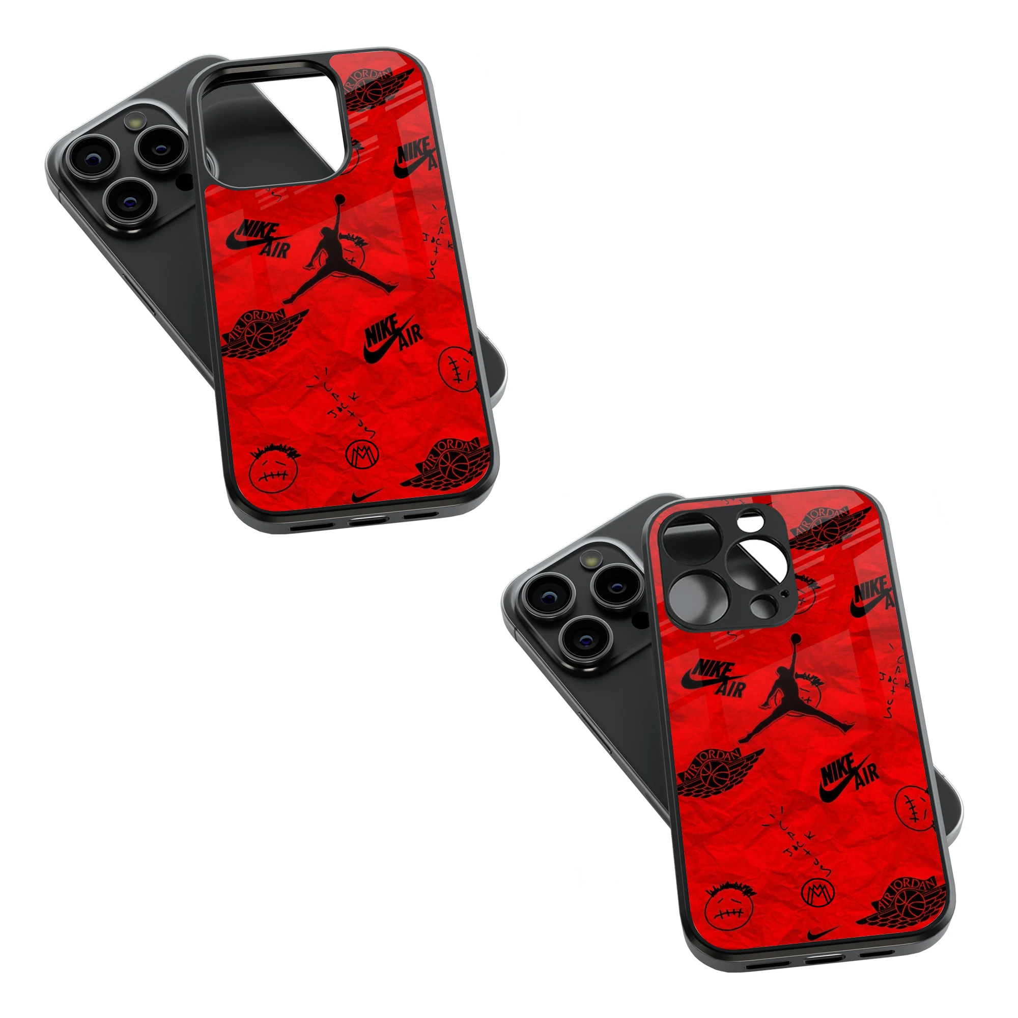 Trendy Glass Back Mobile Case for iPhone, Samsung, Redmi, OnePlus, Google Pixel, Motorola
