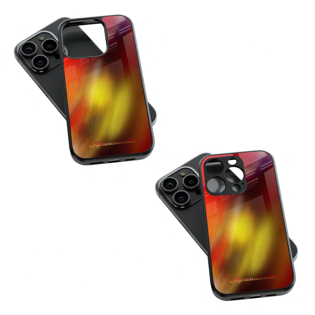 Trendy Glass Back Mobile Case for iPhone, Samsung, Redmi, OnePlus, Google Pixel, Motorola